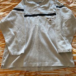 Vintage Pro Edge Brand Minnesota Vikings Sweater - Light Grey - Size “Men’s” XL